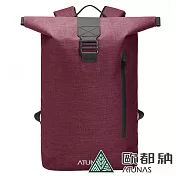 【ATUNAS 歐都納】潮流戶外防水多功能後揹包15LA1BPAA07N 酒紅