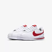 NIKE CORTEZ BASIC SL (GS) 中大童休閒鞋-白紅-904764101 US5 白色