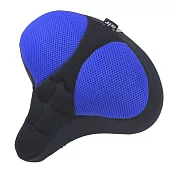 DR.AIR 健身車、電動自行車用3D立體紋路氣墊座墊套 藍色