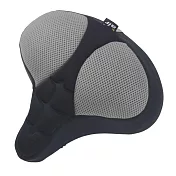 DR.AIR 健身車、電動自行車用3D立體紋路氣墊座墊套 灰色