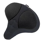 DR.AIR 升級版健身車、電動自行車用3D立體紋路氣墊座墊套 黑色