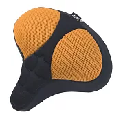 DR.AIR 升級版健身車、電動自行車用3D立體紋路氣墊座墊套 香檳色