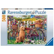 德國Ravensburger維寶拼圖 花園裡的狗狗 (500片)