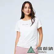 【ATUNAS 歐都納】女款涼感抑菌短袖T恤A1TS2309W/防曬/抗臭/吸濕排汗/修身 S 白