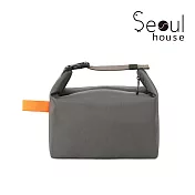 Seoul house 可折疊大容量保溫保冷袋-便當袋 灰色