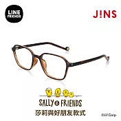 JINS｜LINE FRIENDS系列眼鏡-莎莉與好朋友款式(MRF-24S-037) 木紋棕