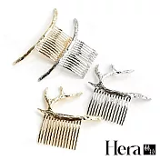 【HERA赫拉】金屬森林風造型髮插/髮梳-2款2色 金色-月牙