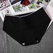 【STizi 史堤茲】和事現貨 女士內褲 3入組 無痕純棉 中腰透氣 三角褲 女內著(N008) M 黑色