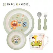 【MARCUS&MARCUS】動物樂園環保兒童餐具5件組-露營趣