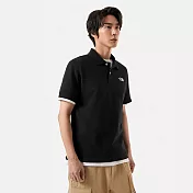 The North Face M S/S LOGO POLO - AP 男短袖POLO-黑-NF0A87UXJK3 L 黑色