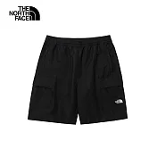 The North Face M CASUAL CARGO SHORT 防潑水 男短褲-黑-NF0A87UZJK3 3XL 黑色