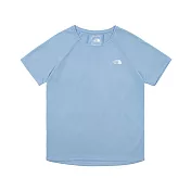 The North Face W REAXION S/S TEE 2.0 - AP 女短袖上衣-藍-NF0A8825QEO L 藍色