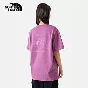 The North Face U MFO CAMPING GRAPHIC S/S TEE - AP 男女短袖上衣-紫-NF0A8AUVQWI L 紫色