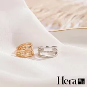 【Hera 赫拉】復古幾何簡約無耳洞耳骨夾-2色 銀色