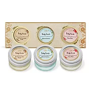 SABON 迷你身體磨砂膏禮盒[以色列綠玫瑰+茉莉花語+經典PLV](60gX3)-國際航空版