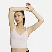 NIKE AS W NK DF ALATE BRA TANK 女運動內衣-粉-FN0544104 L 粉紅色