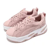 Puma 休閒鞋 BLSTR Mix Wns 女鞋 粉 白 厚底 增高 皮革 運動鞋 39609502 24.5cm ROSE QUARTZ