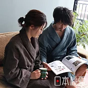 【日本桃雪】sensui SEK抗菌防臭超長棉浴袍/睡袍 M  (暗影綠) | 鈴木太太公司貨