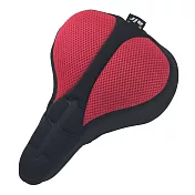 DR.AIR 登山車用3D立體紋路氣墊座墊套 紅色