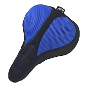 DR.AIR 升級版登山車用3D立體紋路氣墊座墊套 藍色