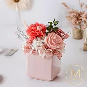 【Floral M】Blooming Love蜜桃粉永生香氛擴香花禮