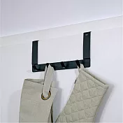 《KELA》Colgar不鏽鋼門板掛勾 | 掛勾 牆壁掛勾 吊鉤 掛鉤 門掛鉤 - 黑30cm