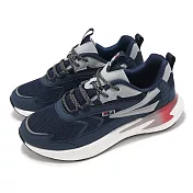 Fila 慢跑鞋 Starship 男款 藍 灰 紅 透氣 低筒 緩衝 運動鞋 斐樂 1J301Y341