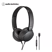 鐵三角 ATH-S120C USB Type-C™ 用耳罩式耳機  黑色