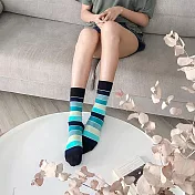 【LEEDS WEATHER】Wakefield - 大地簡約群藍∣抑菌除臭、台灣製∣設計襪 23 - 28 cm