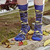 【LEEDS WEATHER】Invisible Sea - 海洋迷彩風格∣抑菌除臭、台灣製∣設計襪 23 - 28 cm