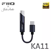 FiiO X Jade Audio KA11 隨身型解碼耳機轉換器 TypeC接頭 -午夜黑款