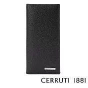 【Cerruti 1881】限量2折 義大利頂級小牛皮12卡長夾 全新專櫃展示品(黑色 CEPU05991M)