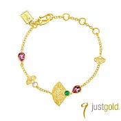 【Just Gold 鎮金店】扇念系列 黃金手鍊