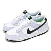 Nike 休閒鞋 Dunk Low GS 大童 女鞋 雲霧灰 黑 亮綠 FB9109-107