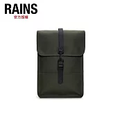 RAINS Backpack Mini 經典防水小型雙肩背長型背包(12800) Green