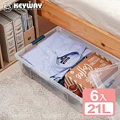 《真心良品》KEYWAY聯府多利2號掀蓋整理箱21L-6入