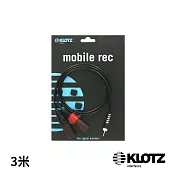 【KLOTZ】AY9 Y-Cable 3米 黑 (3.5mm - 2x XLR) 公司貨