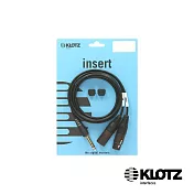 【KLOTZ】AY1X Y-cable 1米 黑 (6.3mm - 2x XLR) 公司貨