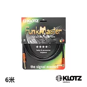 【KLOTZ】FunkMaster bass 導線 6米 (6.3mm-L頭) 公司貨