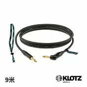 【KLOTZ】TITANIUM 樂器導線 9米 黑 (6.3mm - L頭) Neutrik® 公司貨