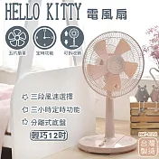 【HELLO KITTY】電風扇-12吋立扇 KT-828(台灣製造 色澤獨特 安檢通過)