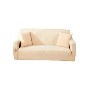 【巴芙洛】加厚防貓抓彈力沙發套1人(加厚款防抓/貓抓/彈性沙發套/1人沙發套) 米白色