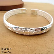 心經保平安雙魚蓮花實心S999足銀純銀手鐲手環《附贈禮盒》