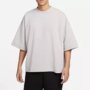 NIKE AS M NK TCH FLC SS TOP 男短袖上衣-米灰-FB8166012 L 白色