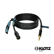【KLOTZ】TITANIUM StarQuad 麥克風線 5米 黑 (XLR公 - 6.3mm) Neutrik® 公司貨