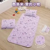 DF童趣館 - 正版授權卡通夏季兒童三合一睡墊組-多款可選  酷洛米-愛的小物