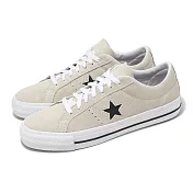 Converse 休閒鞋 One Star Pro 男鞋 女鞋 米白 黑 麂皮 經典 情侶鞋 172950C