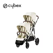 Cybex 德國 Gazelle S 雙胞胎推車 (推車+置物籃+第二座椅) - 棉花白