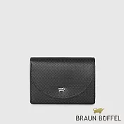 【BRAUN BUFFEL 德國小金牛】台灣總代理 欣娜 名片夾-黑色/BF842-141-BK