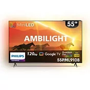 Philips 飛利浦 55吋 55PML9108 Mini LED Google TV 智慧顯示器 4K 120Hz